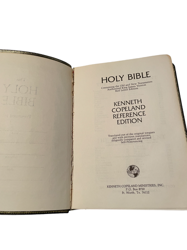 HOLY BIBLE KJV Kenneth Copeland Reference Edition Genuine Leather Red Letter - Picture 7 of 15