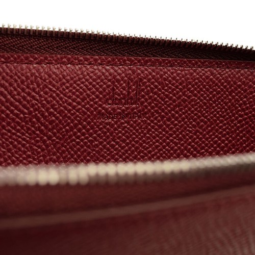 DUNHILL Unisex Rojo Oscuro Cadogan Cuero Cremallera Completa Estuche NUEVO - Imagen 3 de 3