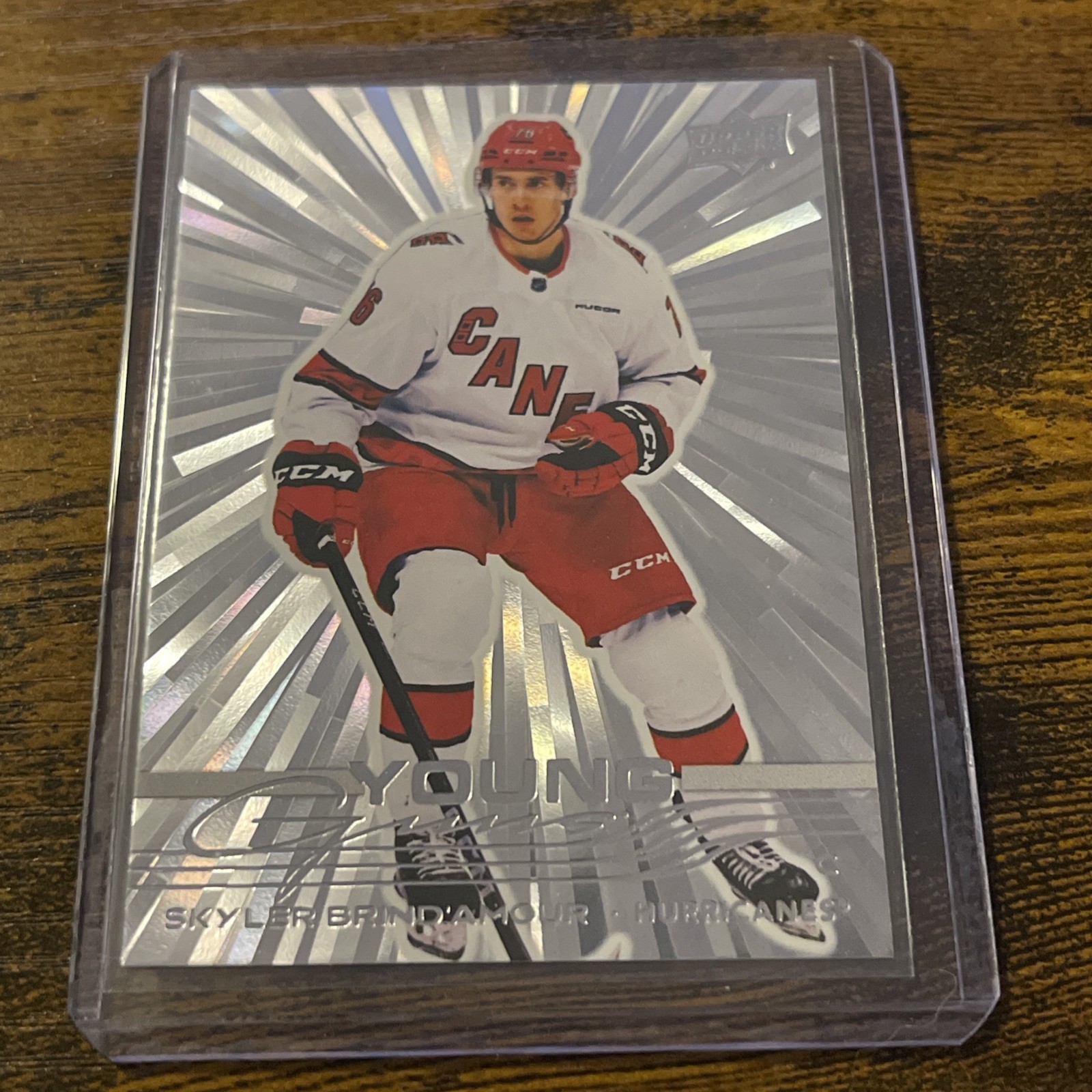 SKYLER BRIND'AMOUR 2025-26 UPPER DECK SERIES 1 OUTBURST YOUNG GUNS RC SP #247