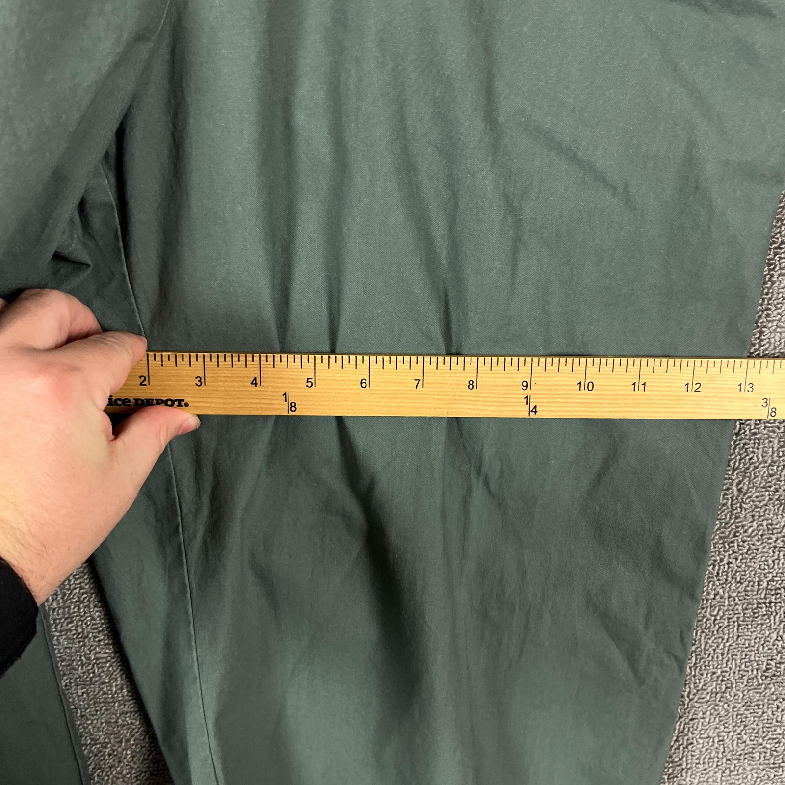 Eileen Fisher Pants Womens XL Green Sailcloth Cropped Carpenter Utility