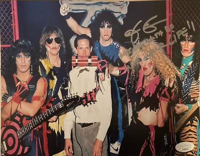  Twisted Sister  Rock N' Roll Music Video Photo Signed By Mark Metcalf JSA Cert