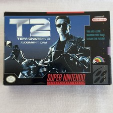 Terminator 2 T2  Judgment Day (Super Nintendo SNES) Box & Manual ONLY