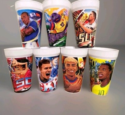McDonalds FIFA WM Menü Becher - Alle 6 Motive + Limited Schweinsteiger - NEU OVP