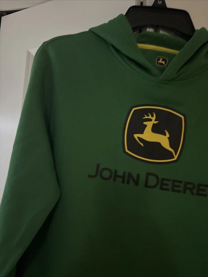 John Deere Niños XXL 18 Sudadera con Capucha Verde Pullover Manga Larga Foto 4 de 4