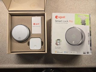 August Smart Lock Pro with Connect Wi Fi Bridge Silver (AUGSL03C02S03)