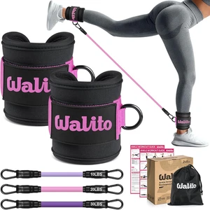 Bandes de résistance à la cheville avec Cuffs, bandes d'exercice pour les jambes et le cul, Booty Worko