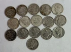 Lot of  16 Silver Dimes, 6-Mercury Dimes, 10-Roosevelt Dimes 90% Silver