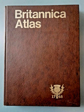 Britannica Atlas, 1981. Encyclopedia Britannica. Extra Large Leather Bound, VGC.