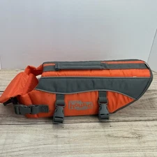 Outward Hound Raise The Woof Orange Dog Life Jacket Size S Small