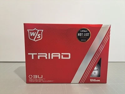 Wilson Staff TRIAD Golfbälle Weiss - 12er Pack