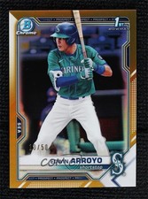 2021 Bowman Draft Chrome Gold Refractor 13/50 Edwin Arroyo #BDC-74 1b8c