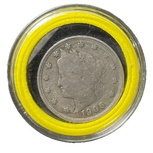 1906 usa liberty v nickel no cents