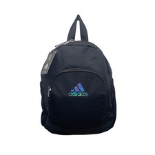 Adidas Unisex Black Recycled Content Adjustable Straps Linear 3 Mini Backpack