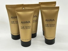 Ahava 24K Gold Mineral Mud Mask - .51oz x 6   NEW  Bulk