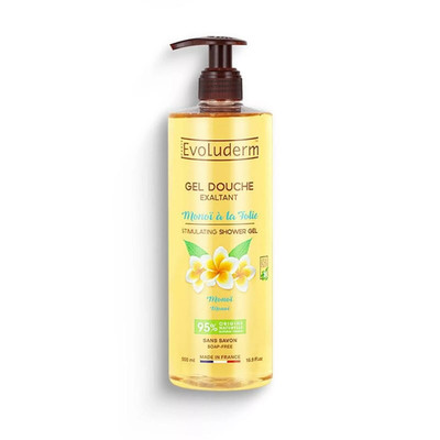 Evoluderm Monoï Duschgel , Belebendes Monoï Duschgel à la Folie 500 ml Vegan