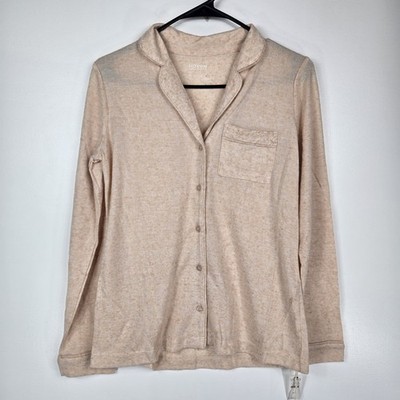 Haven Well Within Women's Size XS Long Sleep Button Up Lounge Sleep Shirt NWT