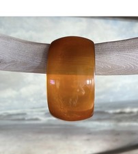 Vtg Vibrant Apple Juice Chunky Tested Bakelite Bangle RARE