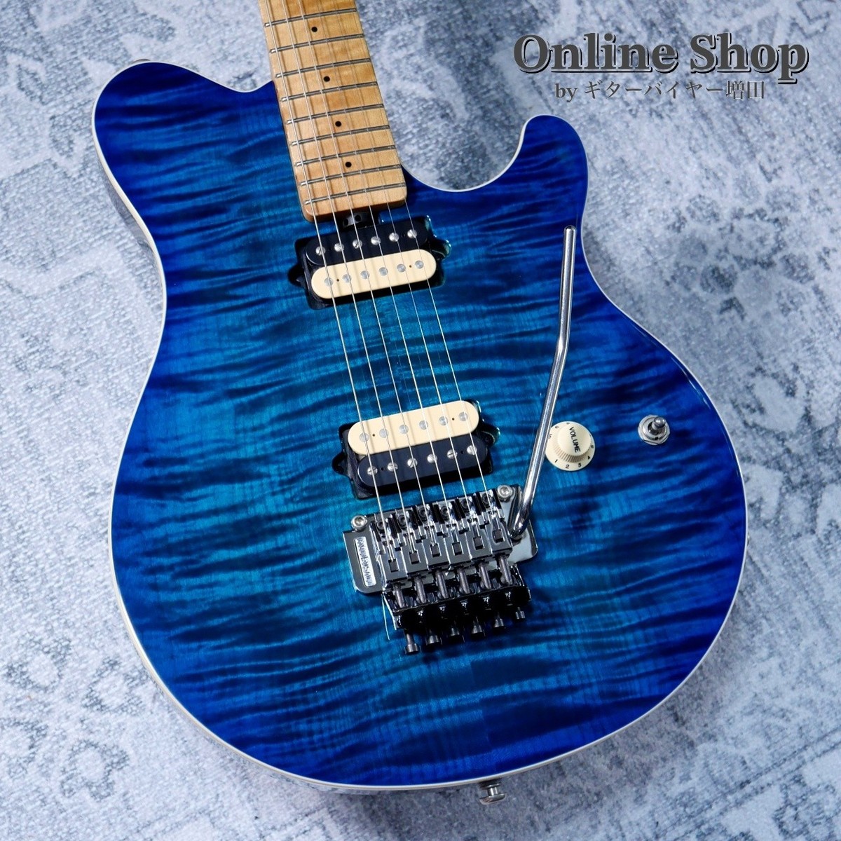 MUSIC MAN 2016 Axis Balboa Blue Flame Used Electric Guitar | eBay