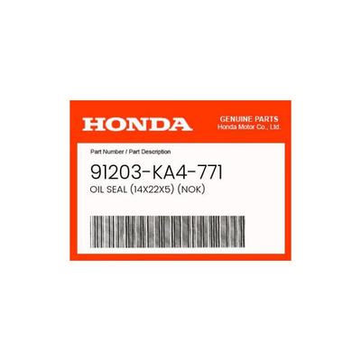 #ad #ad Honda Genuine Oil Seal 14X22X5 Nok 91203 Ka4 771 $4.81