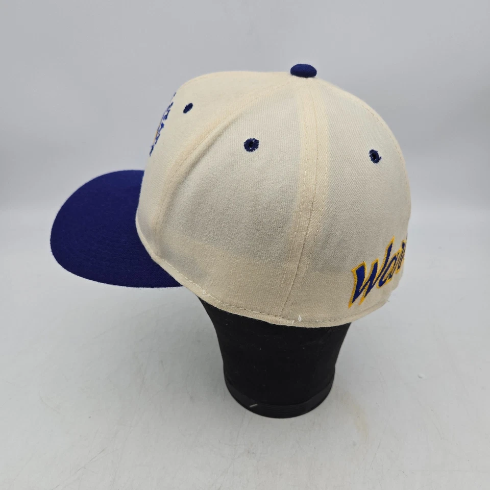 Sombrero ajustado vintage de lana blanca talla 7 años 90 especialidades deportivas Golden State Warriors Foto 4 de 4