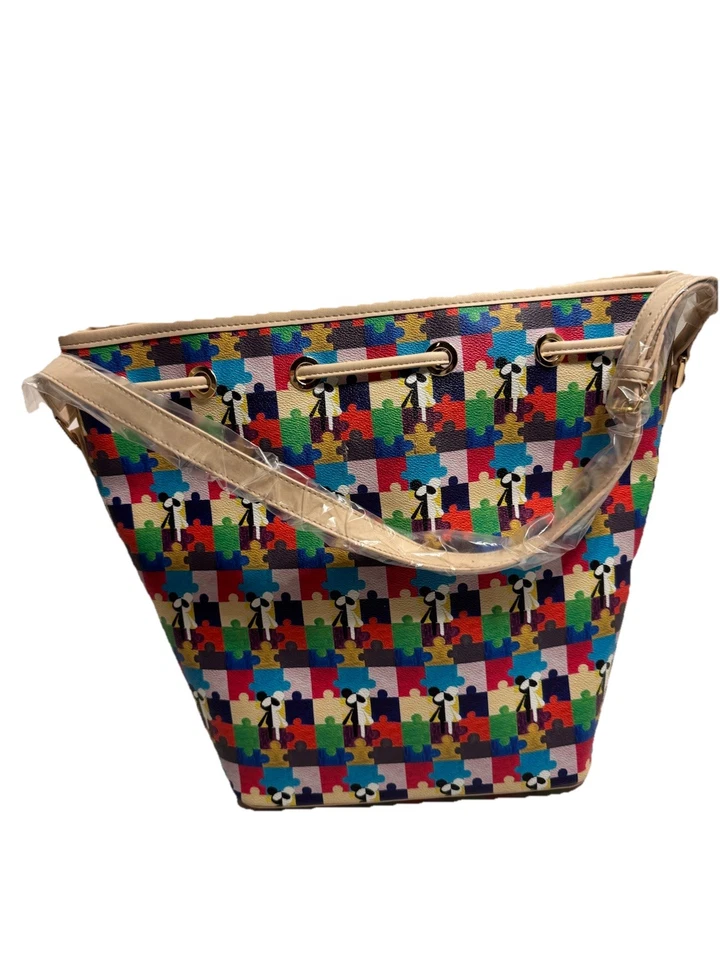 Bolso de mano Puzzle Bear para mujer de The Moon and Penny Foto 3 de 4