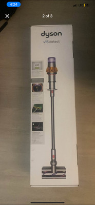 Dyson V15 Detect Cordless Stick Vacuum Cleaner - Yellow/Nickel