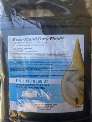 Atlas Copco Roto-Xtend Duty Fluid 1 Gal OEM 1310036837 OIL 8000HR