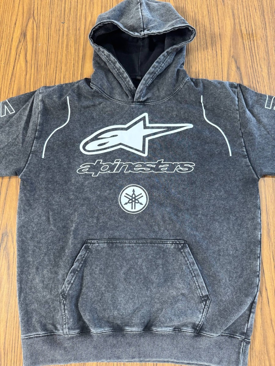 Yamaha Racing Alpinestars Vintage Wash Hoodie - Akrapovic Bell
