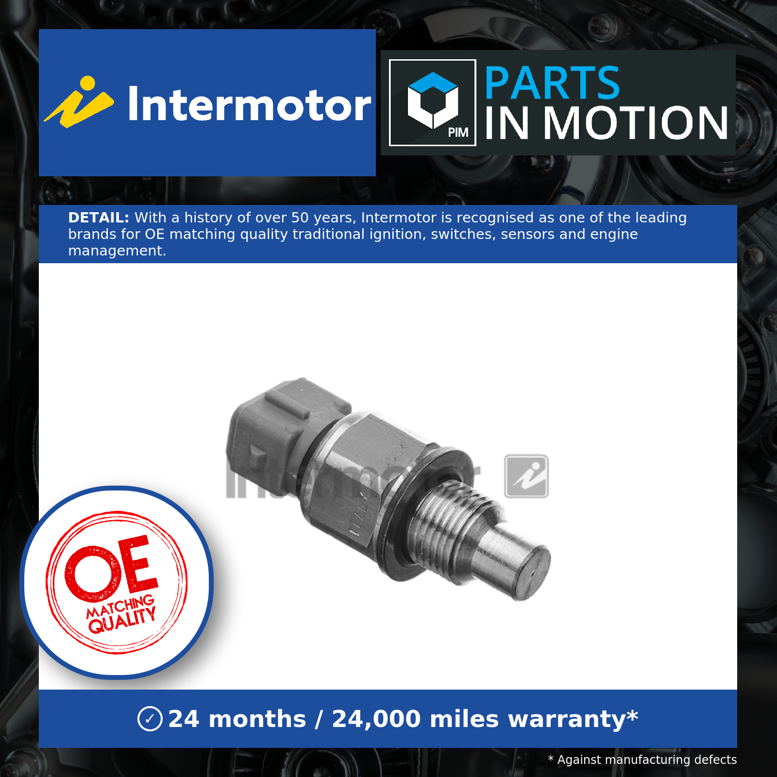 Coolant Temperature Sensor 53251 Intermotor Sender Transmitter 9625202480 133885