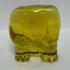 Blenko Glass Cryptid Critter 2523C - Grafton Monster - Citrine