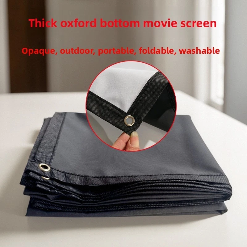 Portable Foldable Projector Screen 4:3 HD Outdoor Home Cinema Theater 60-180" - Image 3 of 4