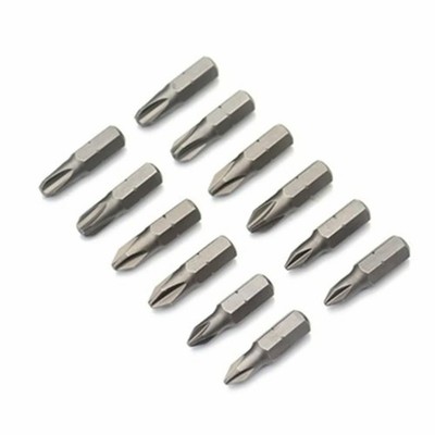 1 Inch PH0 PH1 PH2 PH3 Phillips Bit Set, S2 Steel, 1 4 Hex Shank