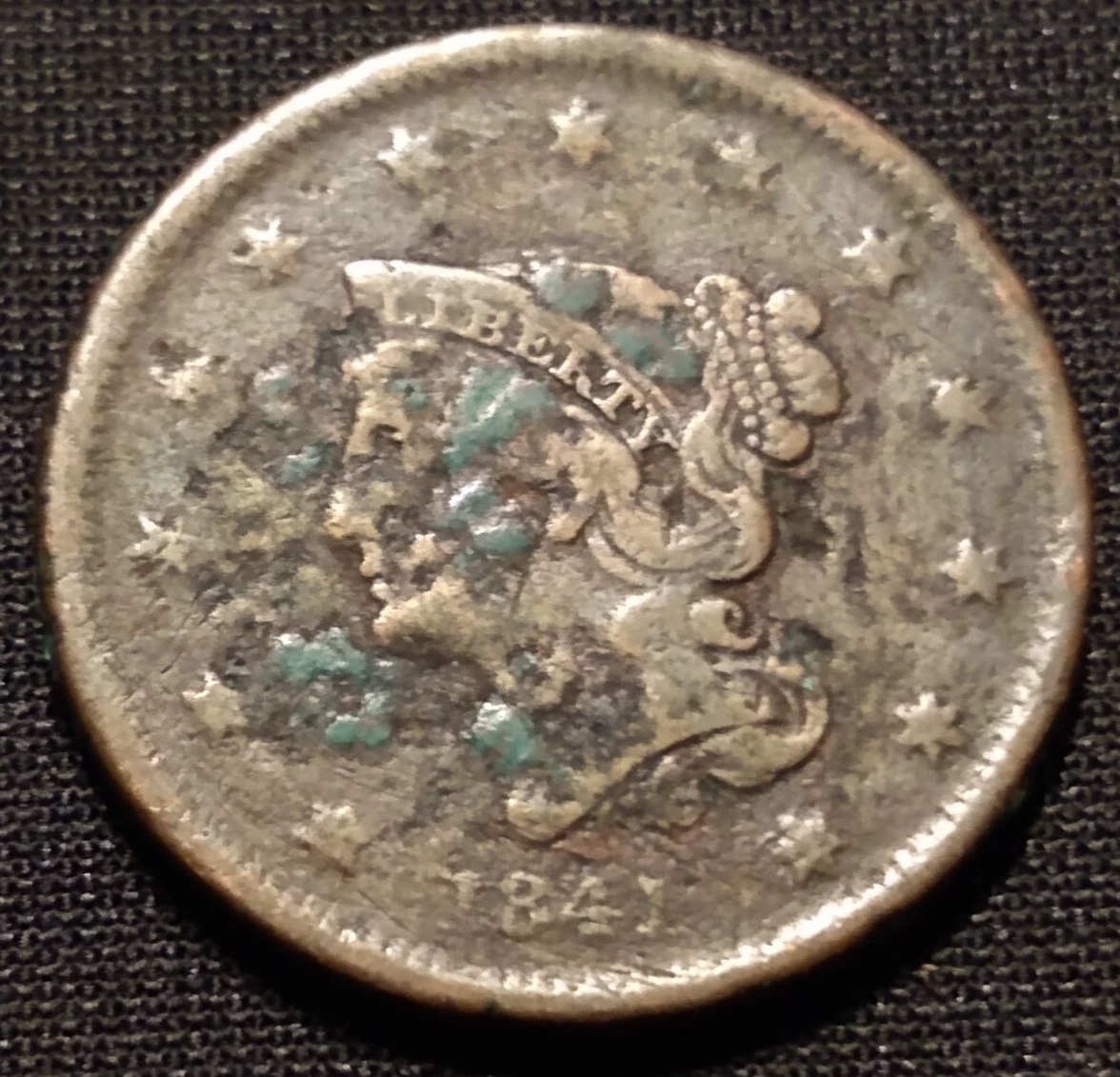 1841 Year Braided Hair Large Cents (1839-1857) for sale | eBay