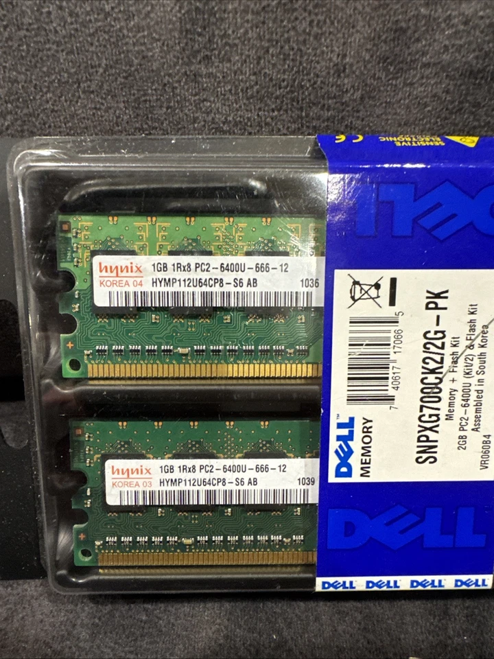 NEW DELL SNPXG700CK2/2G 2GB DDR2 SDRAM Memory Module - Image 3 of 4