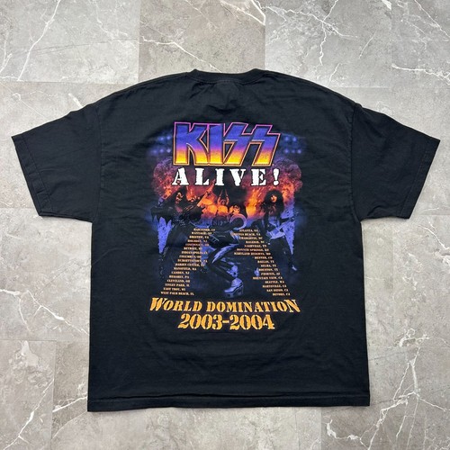 Vintage Kiss Graphic Tour Tee Herren 2XL XXL y2k World Domination Kurzarm - Bild 2 von 8