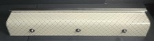 VINTAGE White Chrome Vanity Bath Wall 6-Light Fixture w/ Convenience Outlet