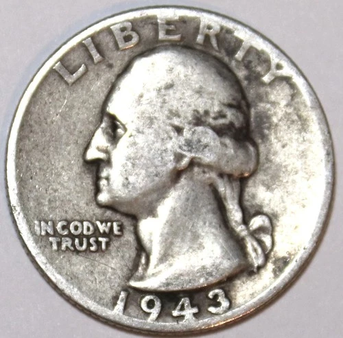 1943-P Washington Quarter - Fine - #1068EA