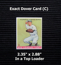 Morris Moe Berg 1933 GOUDEY GUM COMPANY Dover Reprint Card #158 _ Exact Card (C)