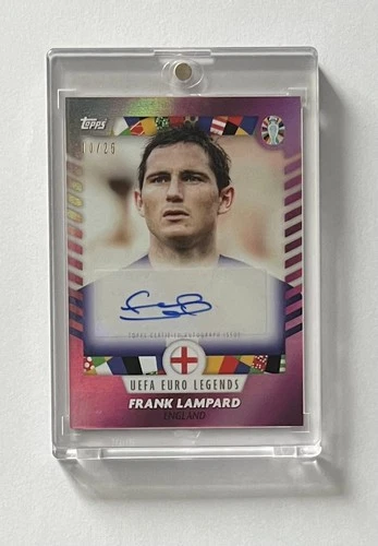 Frank Lampard Auto Topps Mourinho Curated Euro 2024 England Chelsea Auto /25