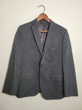 Ralph Lauren Youth Teen Solid Gray Blazer Sport Coat Suit Jacket Size 14 