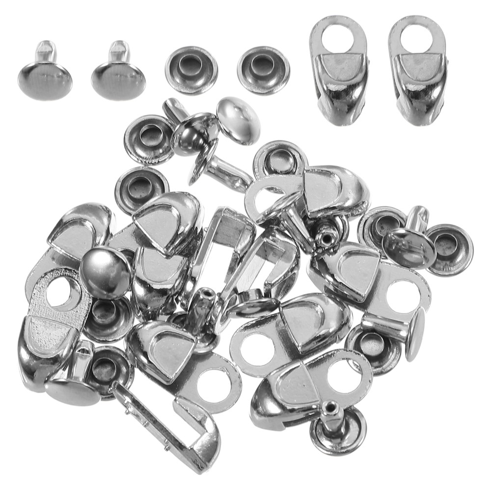 APL 12 Pezzi Gancio per Scarpe con Occhielli in Lega Fibbia in Metallo Ganci per Stivali Lacci Rivetti Raccordi