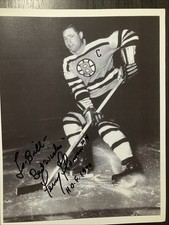 Boston Bruins Fern Flaman Autographed Print
