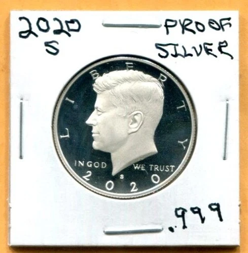 Gem 2020-S Proof Ultra-Cameo Silver (.999) Kennedy Half Dollar - Free Shipping