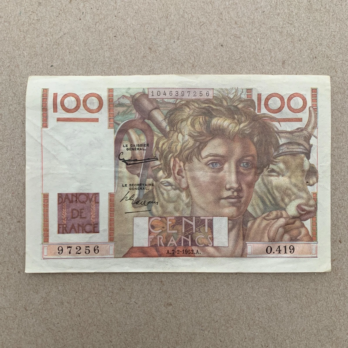 1952 法国纸币| eBay