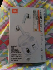 JBL Tune Flex 2 In Ear Wireless Earbuds - Clear/White