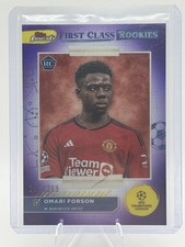 2024 Topps Finest Soccer Purple #’d/299 Rookie Omari Forson No. FR-10 ⭐️