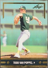 1991 Leaf - Gold Leaf Rookies Baseball Todd Van Poppel #BC9 NM