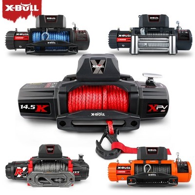 X-BULL Electric Winch 12000LB 13500LB 14500LB Car Trailer Jeep 12K Winch 12V 4WD