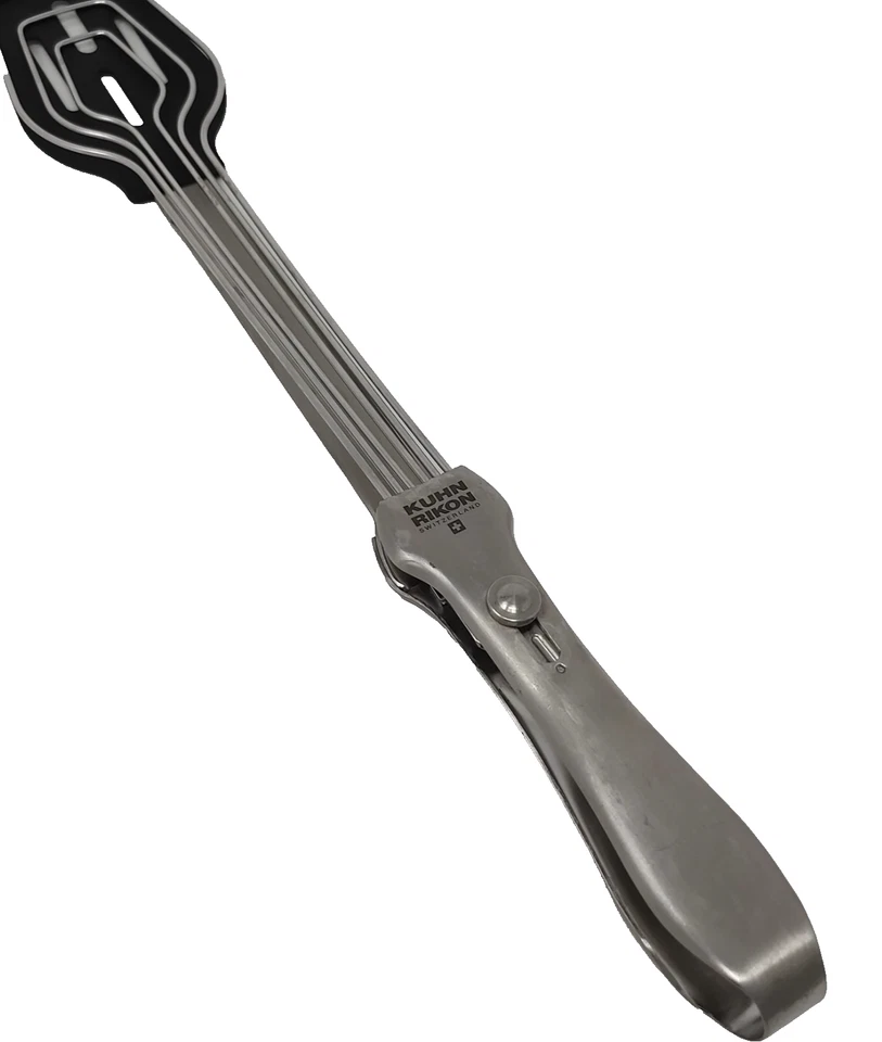 Pinzas Kuhn Rikon Easy Lock X LONG Suiza 15" multiuso espátula plana y alambre Foto 4 de 4
