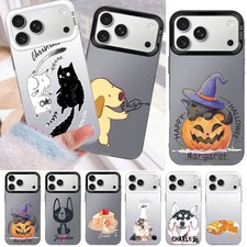 Personalised Laser Phone Case Cartoon Animal Cover For iPhone 16 Pro 13 12 14 17